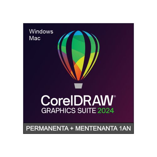 CorelDRAW Graphics Suite 2024 Business - pachet 2 licente permenente cu 1 an mentenanta
